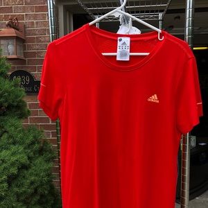 Adidas orange XL dry fit type material